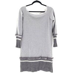 By O La La...!‎ Sweater Dress Womens M Gray Casual Comfort Minimalist Athleisure
